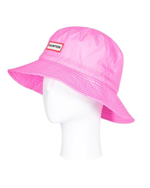 Hunter Pink Nylon Packable Bucket Hat