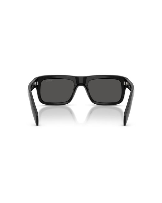 Prada Black Rectangle Sunglasses for men