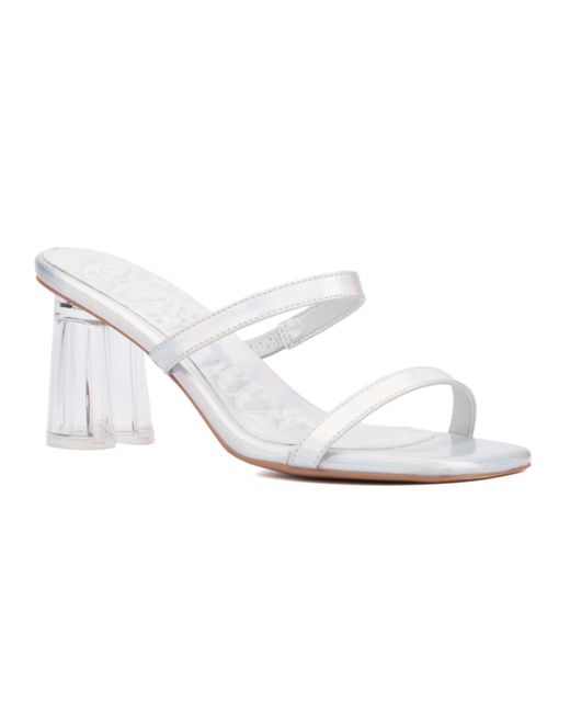 Olivia Miller White Lovely Heel Sandal