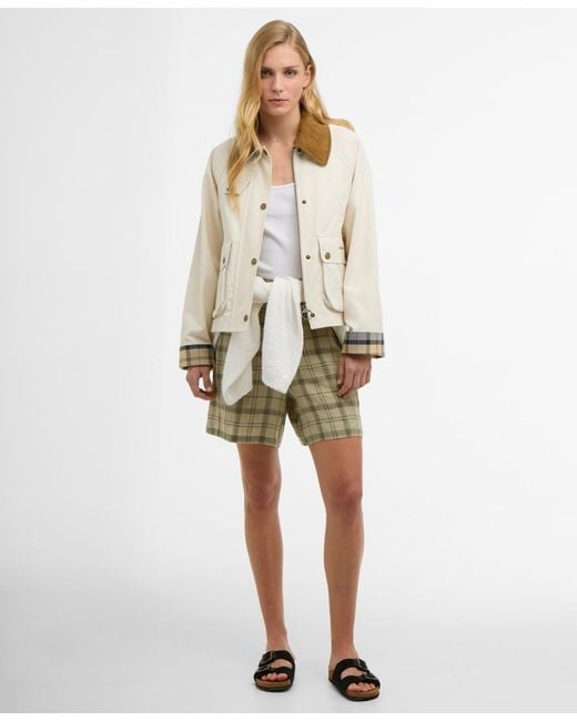 Barbour Natural Cropped Beadnell Jacket
