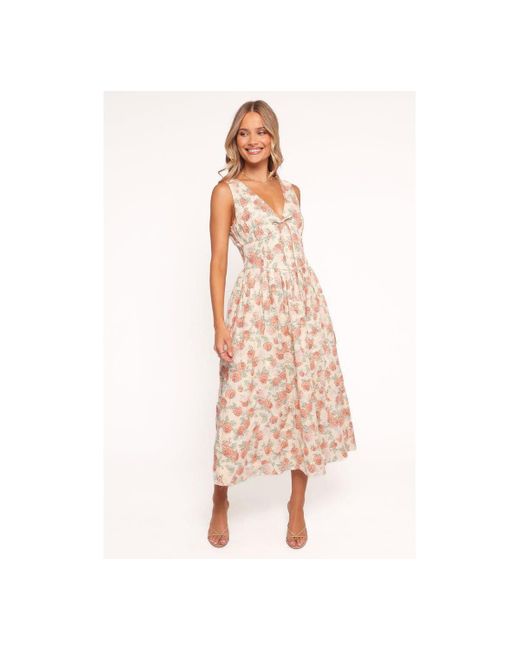 Petal & Pup Pink Velda Midi Dress