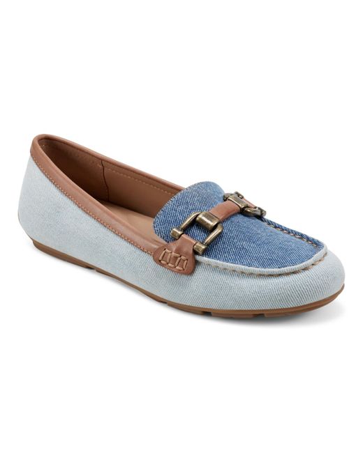 Easy Spirit Blue Megan Slip-on Round Toe Casual Loafers