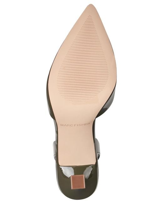 Marc Fisher Metallic Hadya Pointy Toe Stiletto Slingback Pumps