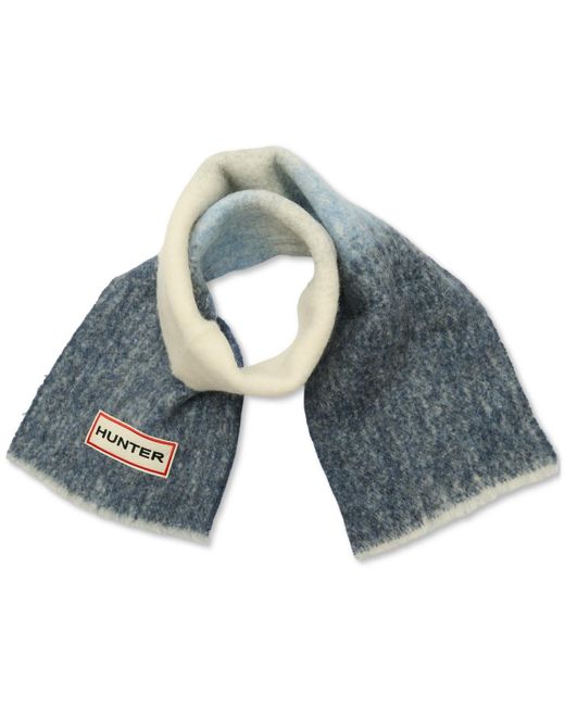 Hunter Blue Brushed Ombre Scarf