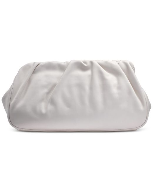 Donna Karan Metallic Bella Medium Leather Clutch