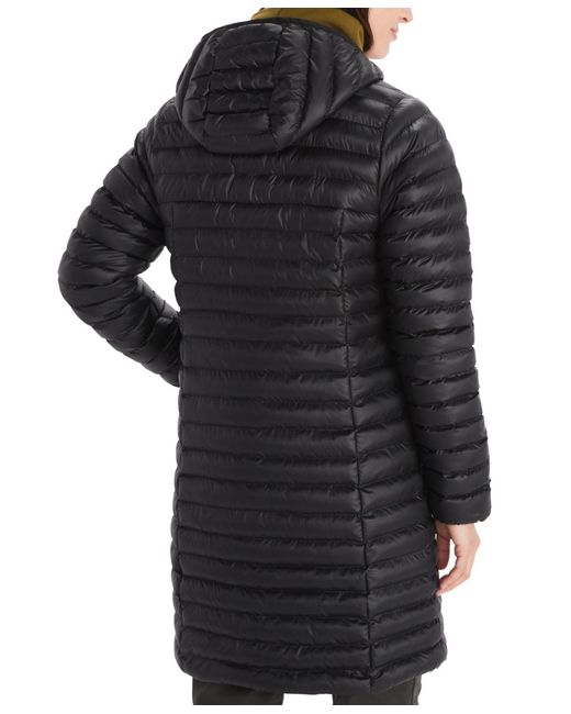 Marmot Black Echo Featherless Hooded Long Jacket