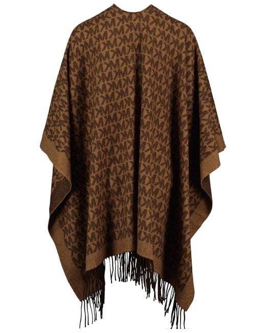 Michael Kors Brown Mk Repeat Ruana