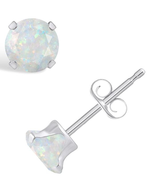 Macy's Metallic Gemstone Stud Earrings