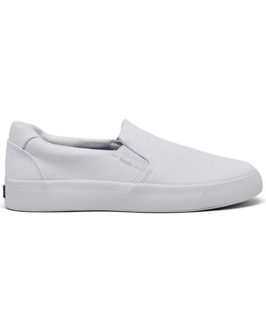 Keds Pursuit Canvas Slip-on Casual Sneakers From Finish Line in White ...