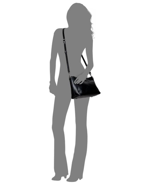 Patricia Nash Black Betta Medium Leather Crossbody