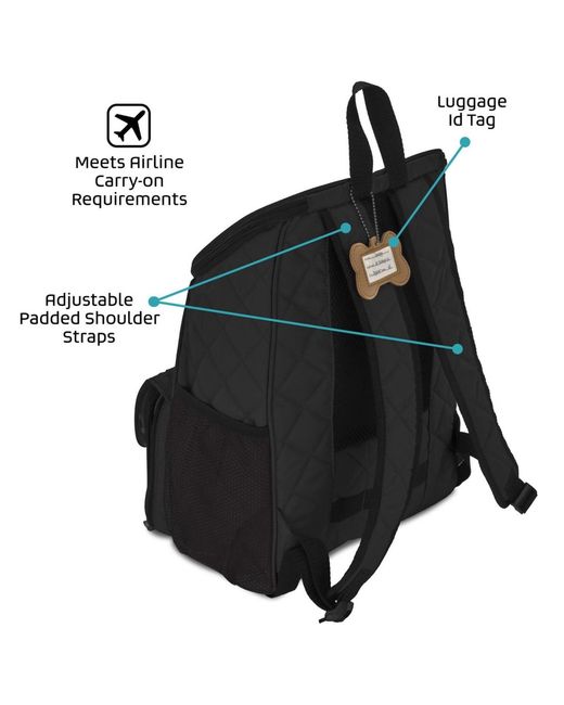 Mobile Dog Gear Black Weekender Backpack Tm