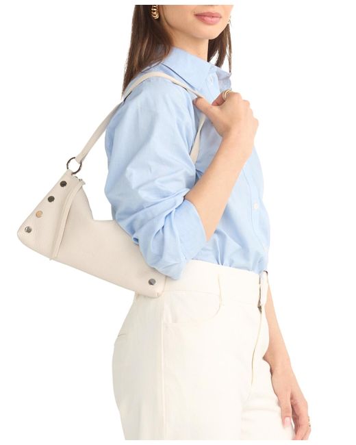 Hammitt Blue Kyle Small Pebbled Leather Crossbody Bag