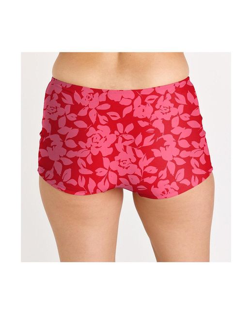 Calypsa Red Boyshorts