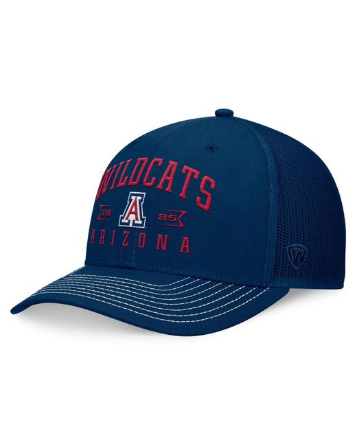 Top Of The World Blue Navy Arizona Wildcats Carson Trucker Adjustable Hat for men