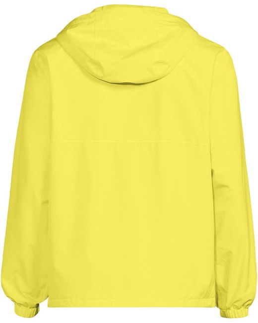 Lands' End Yellow Squall Waterproof Packable Rain Jacket for men