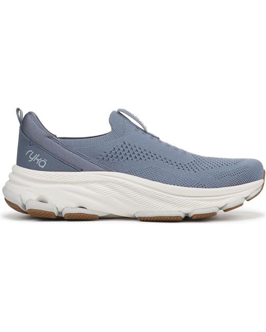 Ryka Blue Devotion Max Knit Slip On Walking Sneakers