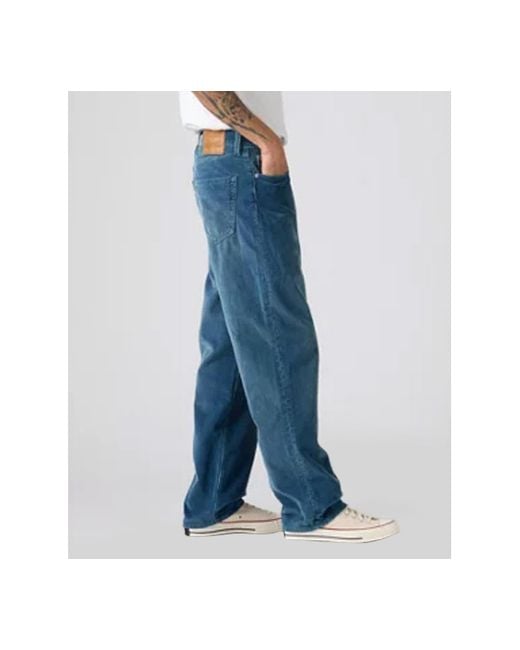 Levi's Blue 565 Loose Straight Leg Jeans for men