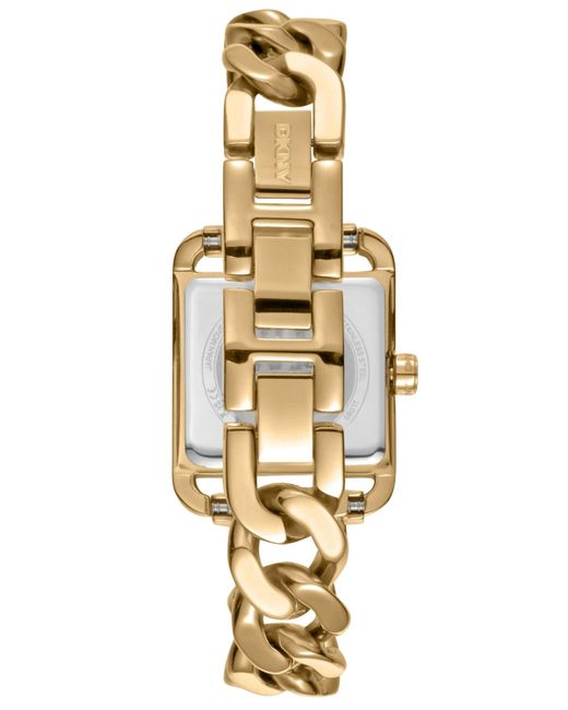 DKNY Metallic City Glitz -tone Stainless Steel Bracelet Watch