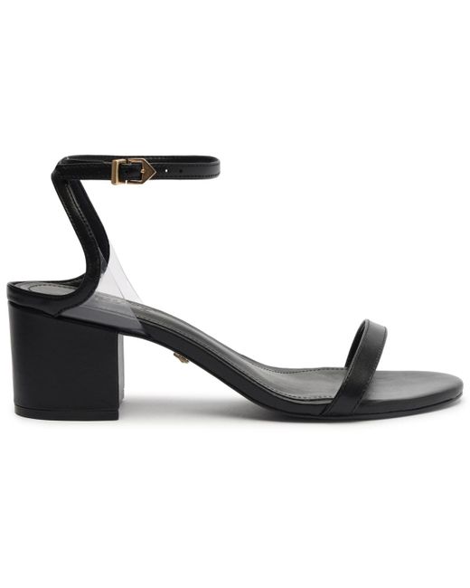 SCHUTZ SHOES Metallic Skye Mid Block Dress Sandals