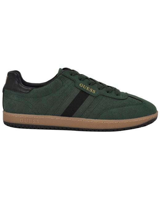 Guess Green Kloane T-toe Fashion Lace Up Sneakers for men