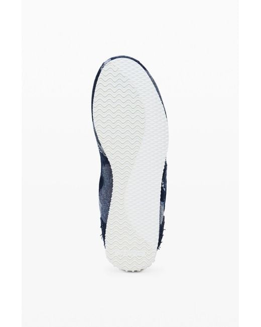 Desigual Blue Denim Patchwork Sneaker