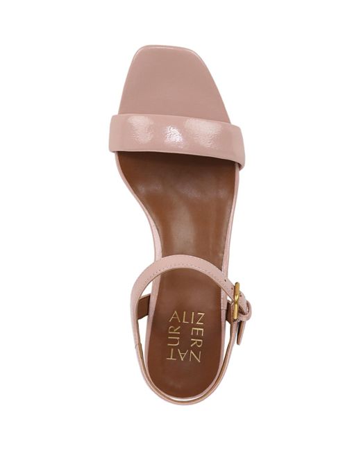 Naturalizer Pink Izzy Block Heel Ankle Strap Dress Sandals