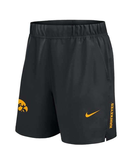 Nike Black Iowa Hawkeyes Primetime Woven Victory Performance Shorts for men
