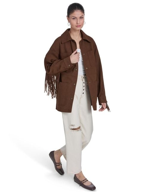 Levi's Brown Laydown Collar Coat