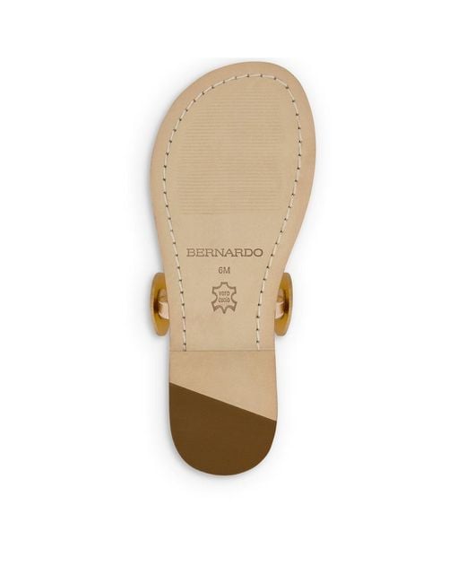 Bernardo Metallic Bernardo New Moon Toe Ring Sandal