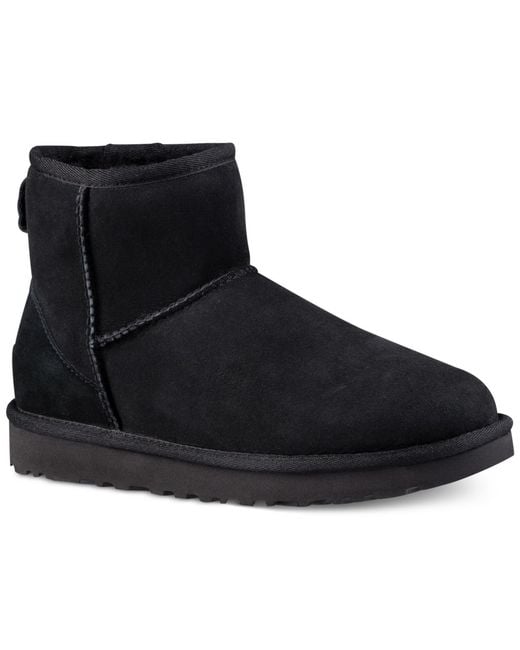 Ugg Black Classic Ii Pull On Mini Boots