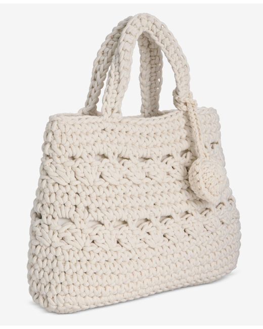 On 34th Natural Crochet Medium Tote Bag