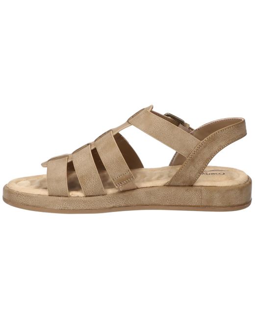 Easy Street Metallic Chirp Gladiator Buckle Sandals
