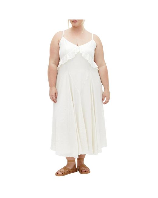 City Chic White Plus Size Clara Maxi Dress