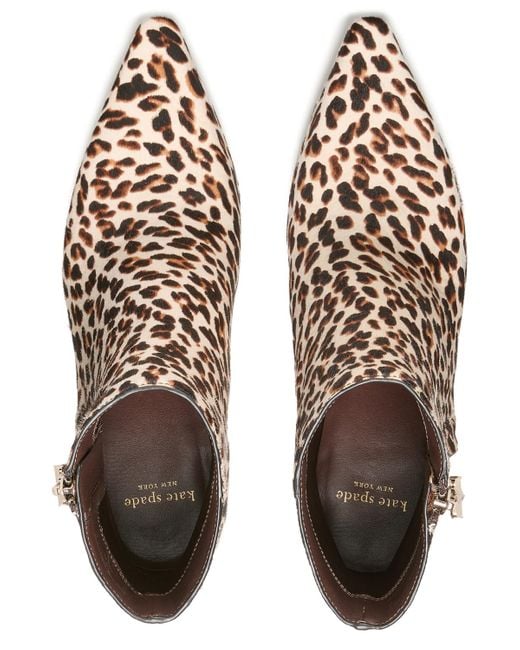 Kate Spade Natural Adele Stiletto Suede Booties