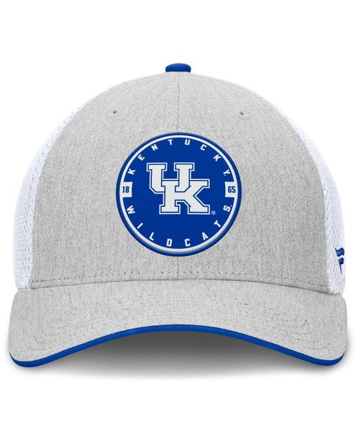 Fanatics Blue Heather Gray/white Kentucky Wildcats trigger Flex Hat for men