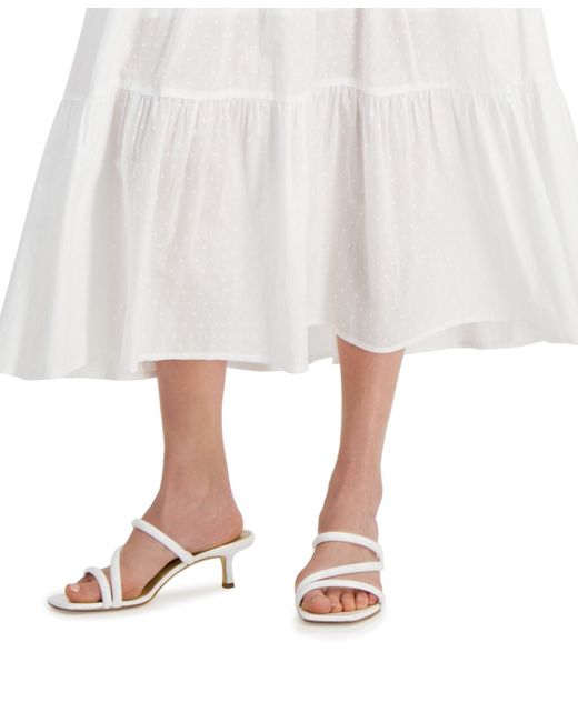 Michael Kors White Michael Celia Slip-on Slide Dress Sandals