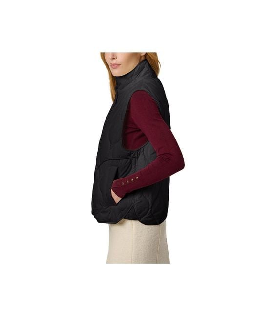 Bernardo Black Boxy Quilted Vest