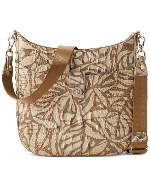 Brahmin Natural Leia Small Leather Crossbody