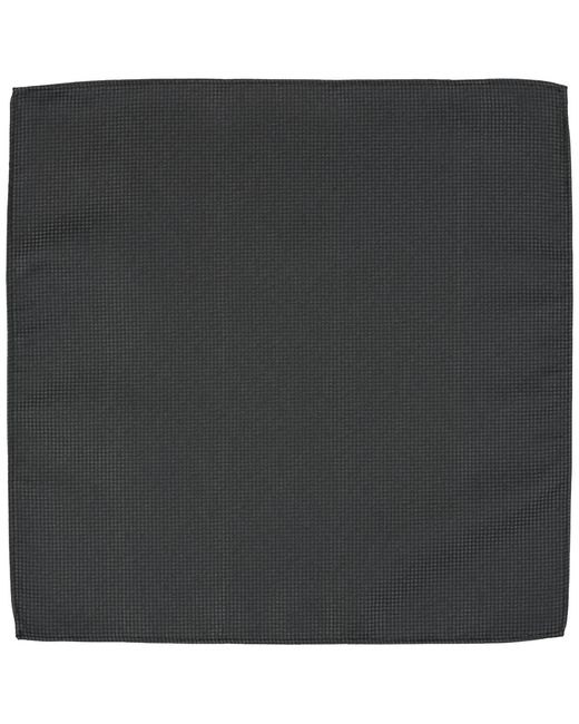 Alfani Black Wolfe Solid Bow Tie And Pocket Square for men