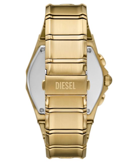 DIESEL Metallic D-curve Quartz Chronograph Stainless Steel Watch for men