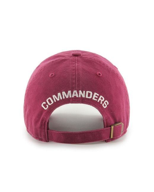'47 Pink Washington Commanders Finley Clean Up Adjustable Hat