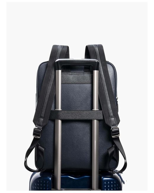 Maverick & Co Blue Earthen Leather Backpack for men