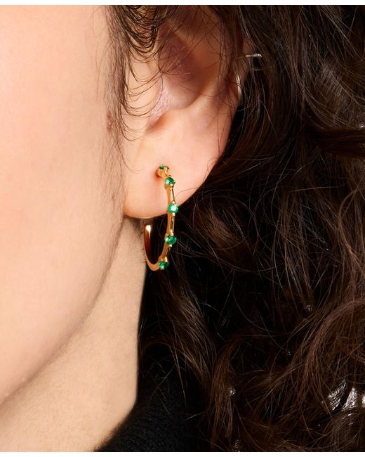 Kate Spade Metallic Hint Of Shimmer Hoops