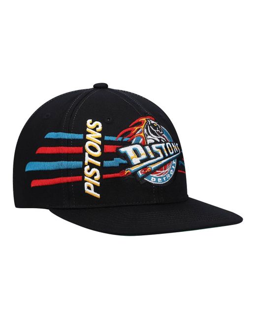 Mitchell & Ness Cotton Black Detroit Pistons Hardwood Classics Retro