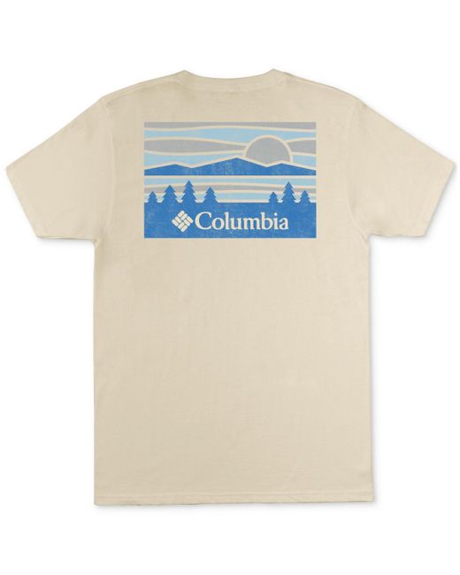 Columbia White Landscape Graphic T-shirt for men