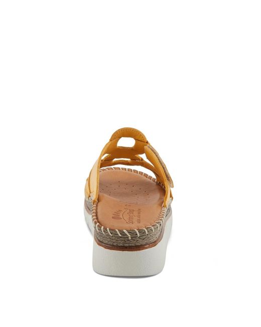 Spring Step Brown Montera Leather Slide