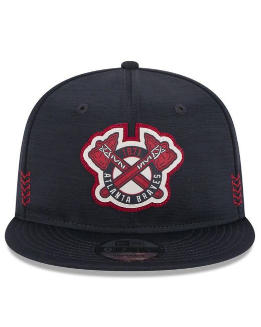 KTZ Blue Atlanta Braves 2024 Clubhouse 9fifty Snapback Hat for men