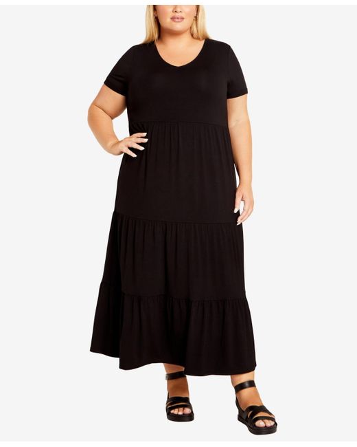 Avenue Black Plus Size Whitney Maxi Dress