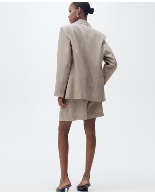 Mango Natural Lyocell Suit Jacket