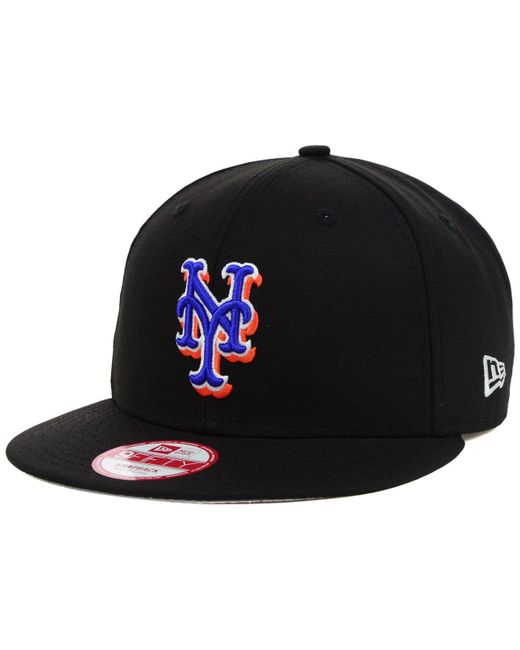 KTZ New York Mets Mlb 2 Tone Link 9fifty Snapback Cap in Black for Men ...
